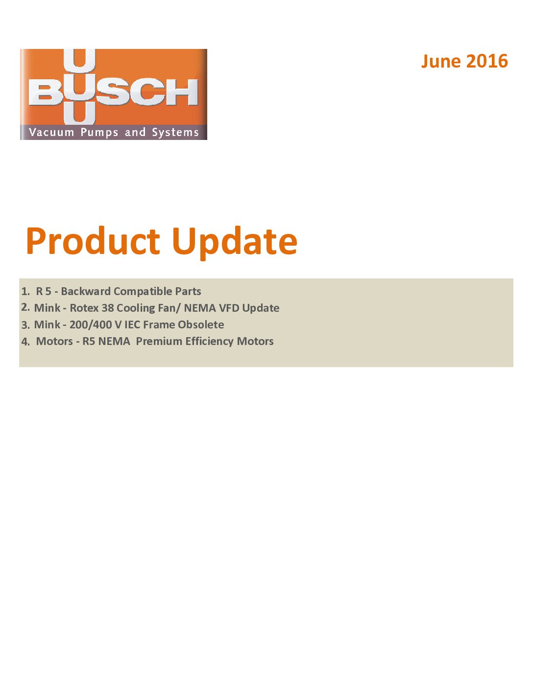 2016 June Product update