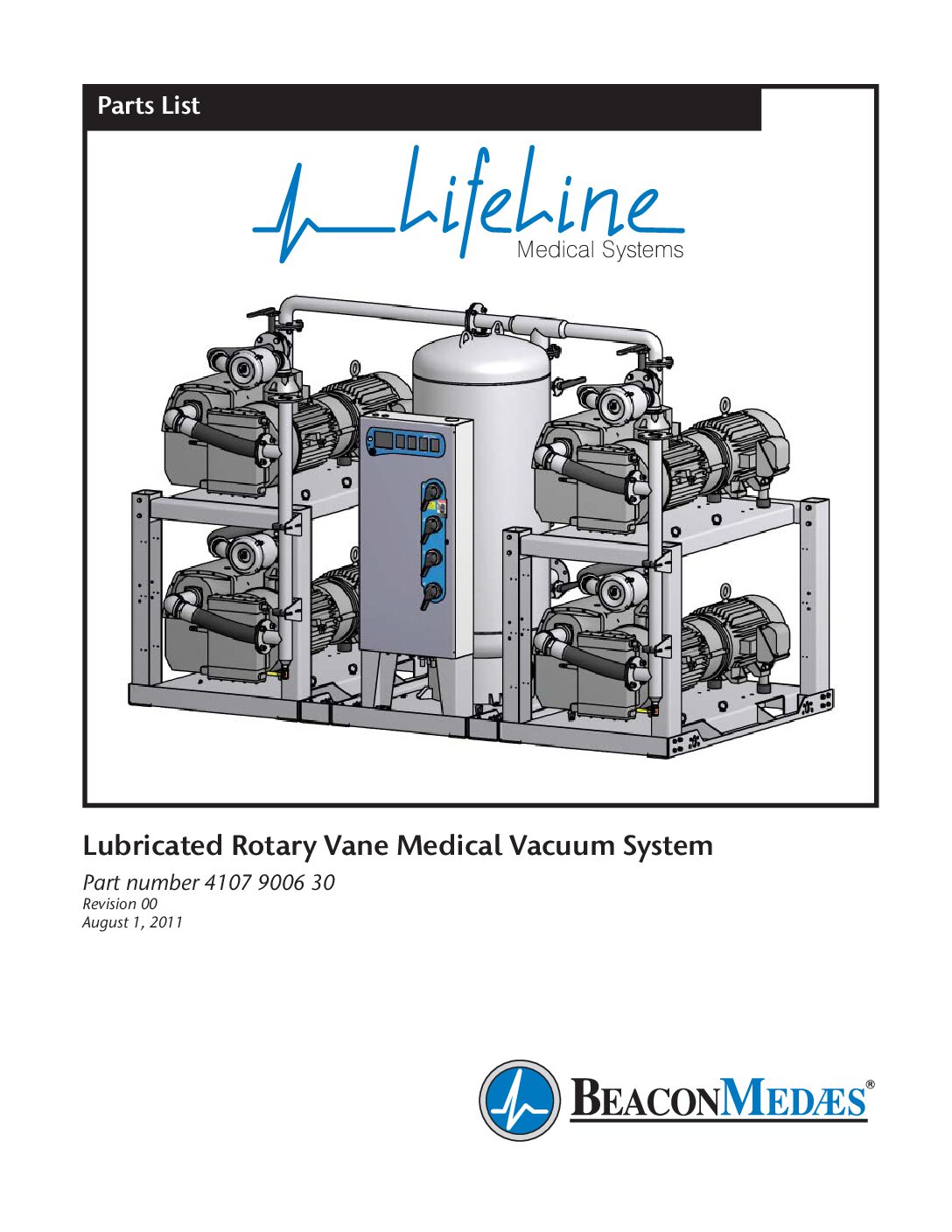 4107 9003 30 Lifeline Medical Lubricated Vane Parts List