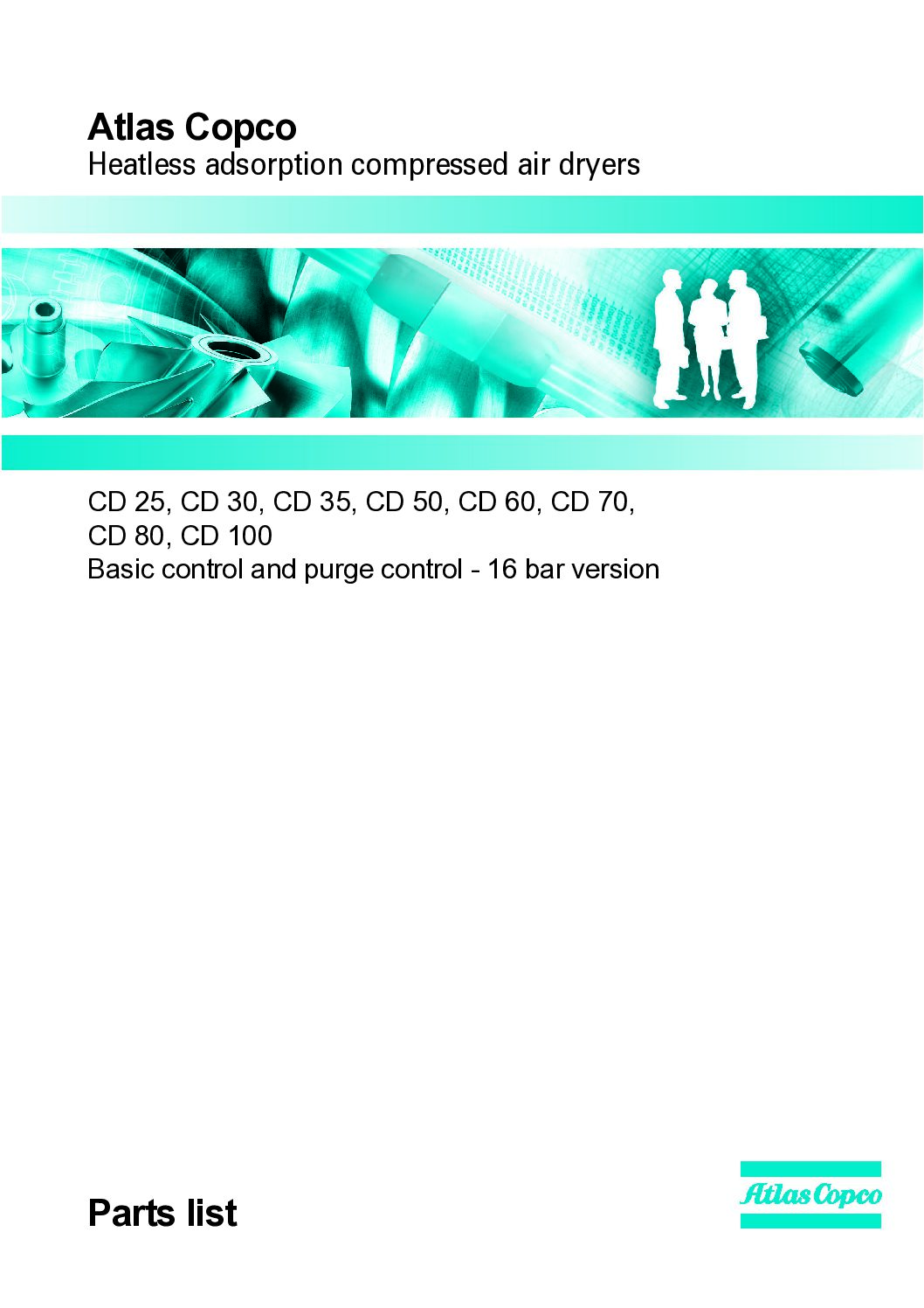CD 25 - 100 16 Bar Parts List