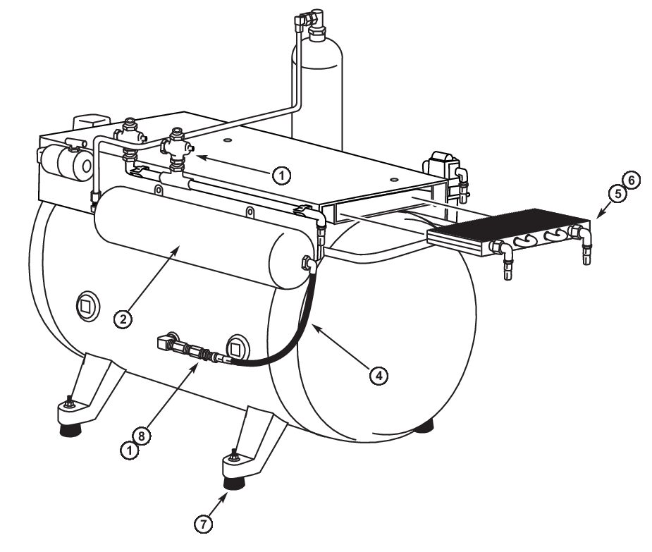 Rear View Tank Assembly