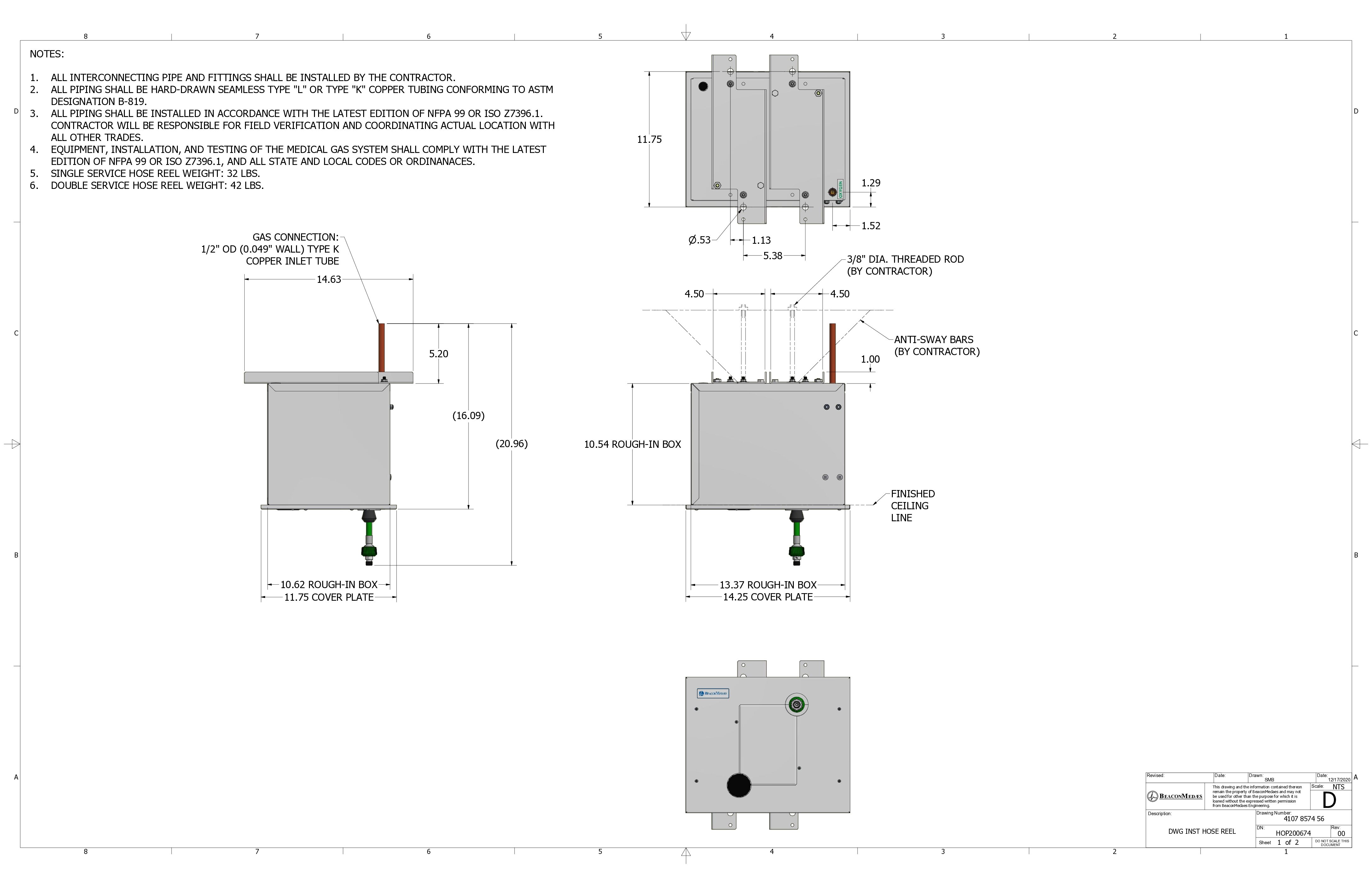 Hose Reel Single/Double Installation Instructions