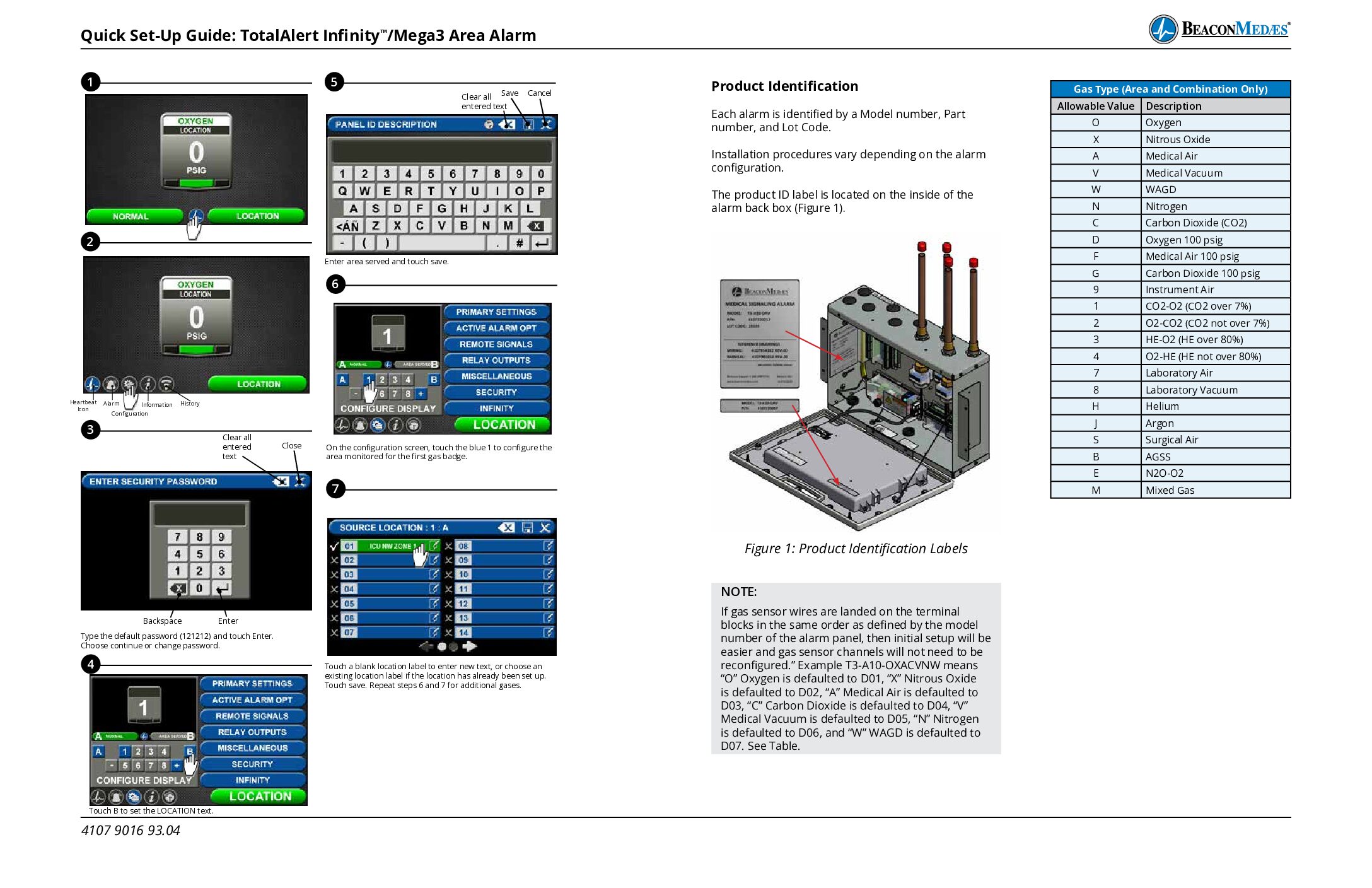 MEGA3 Area Alarm Instruction Book (4107 9016 93)