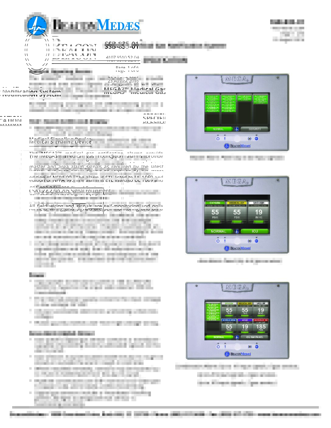 MEGA3 Technical Datasheet (4107 9510 52)
