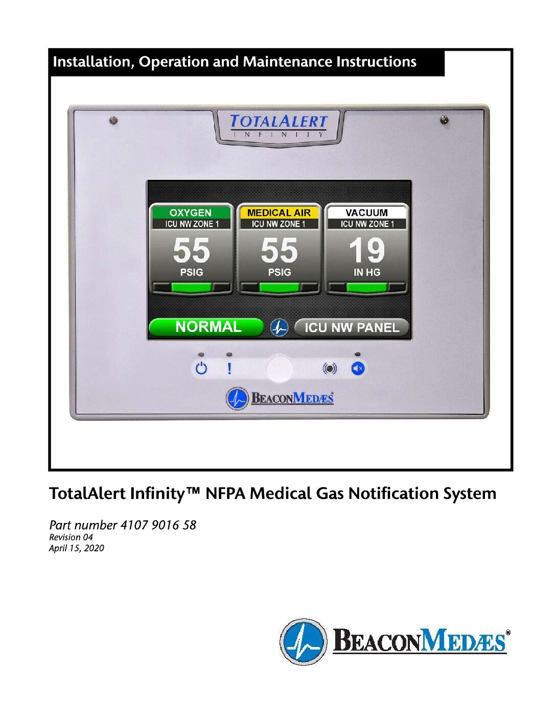 TotalAlert Infinity Instruction Book (4107 9016 58)