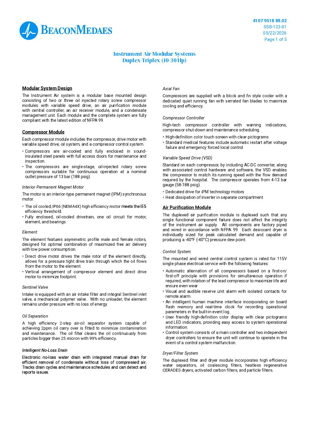 IAM modular duplex/triplex NFPA specification 4107951454