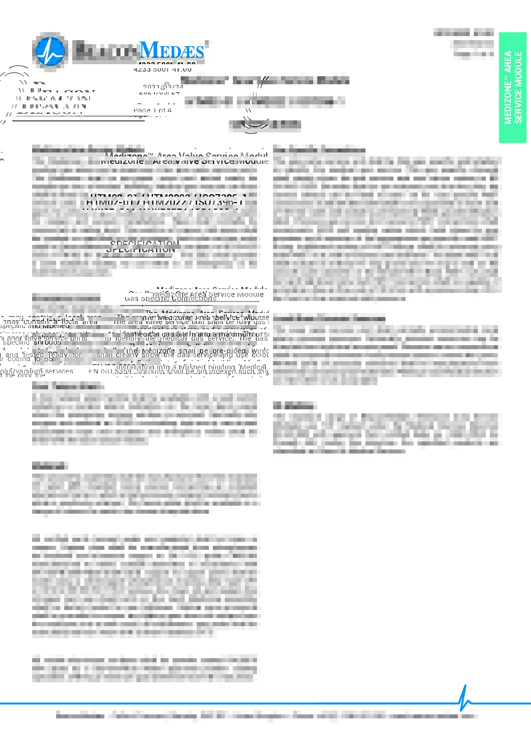 Medizone HTM Datasheet
