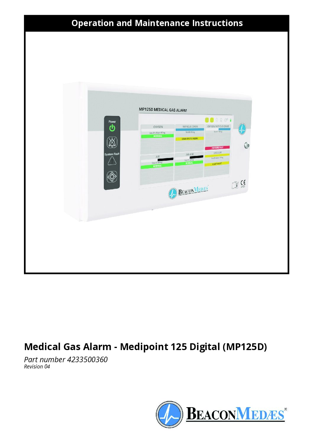 Medipoint 125 Digital Alarm Instruction Book