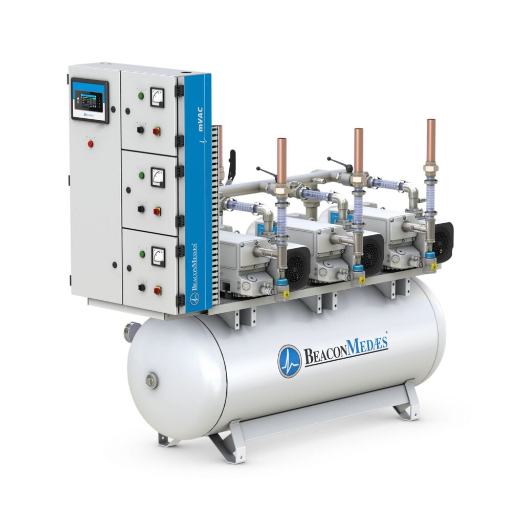BeaconMedaes mVAC Lubricated Rotary Vane Medical Vacuum System